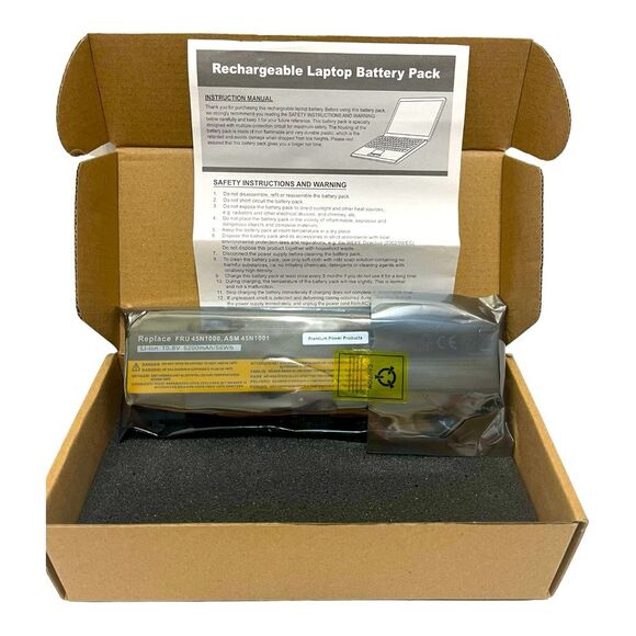 Lenovo ThinkPad FRU 45N1000 Replacement Laptop Battery - Picture 5 of 8